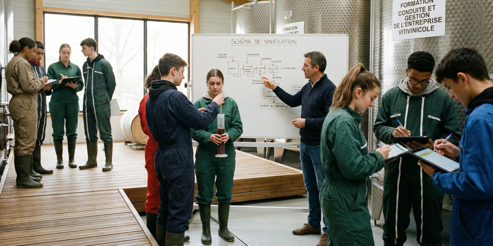 Vinification en Bac Pro CGEVV : Maîtrisez la Technique en Chai avec des Projets Pratiques Vinification en Bac Pro CGEVV : Maîtrisez la Technique en Chai avec des Projets Pratiques