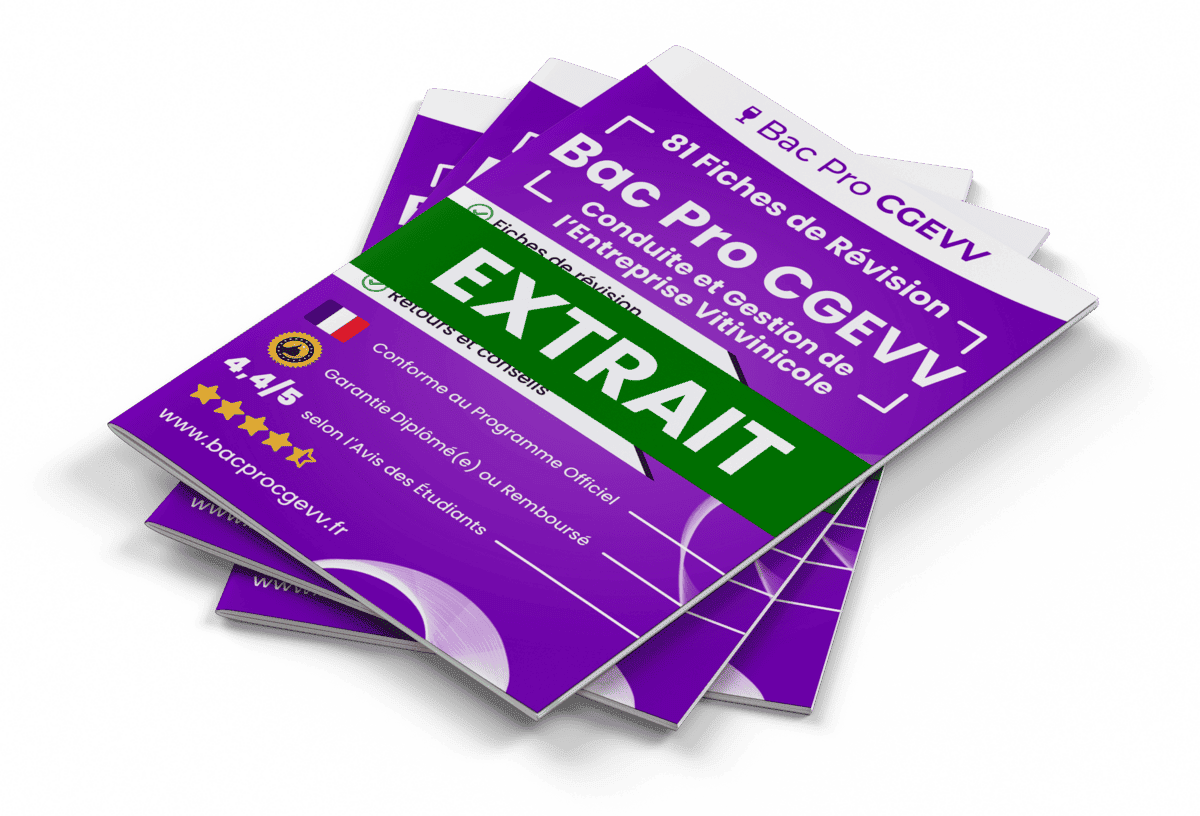 15 Fiches Révision gratuites Bac Pro CGEVV
